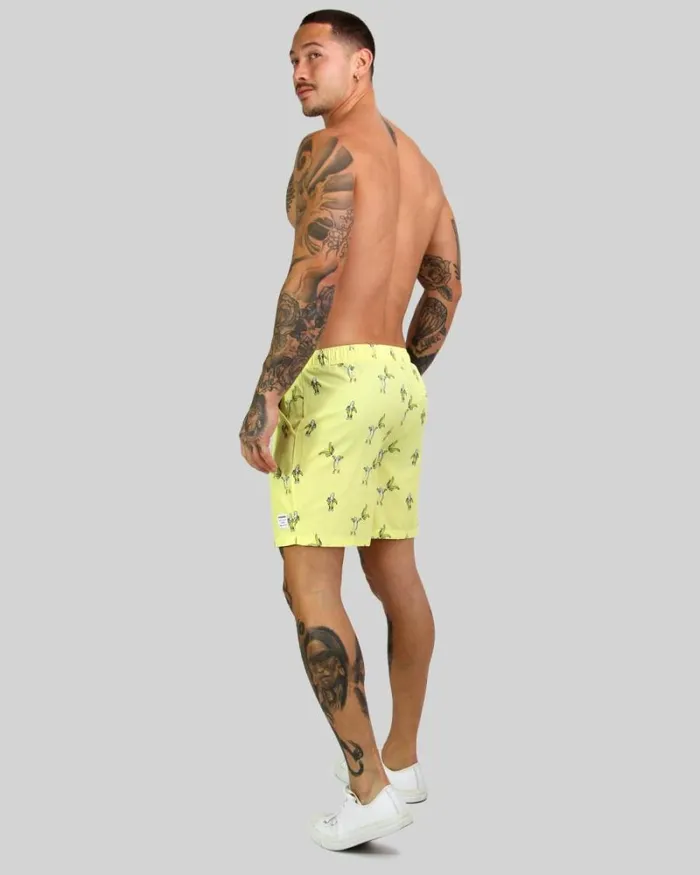 RWandCO Shorts Mosmann Mens Swim Shorts 8211 Rudie Nudie Light Yellow 8211 Men