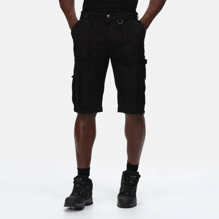 RWandCO Shorts Regatta 8211 Mens Pro Utility Cargo Shorts Black 8211 Men