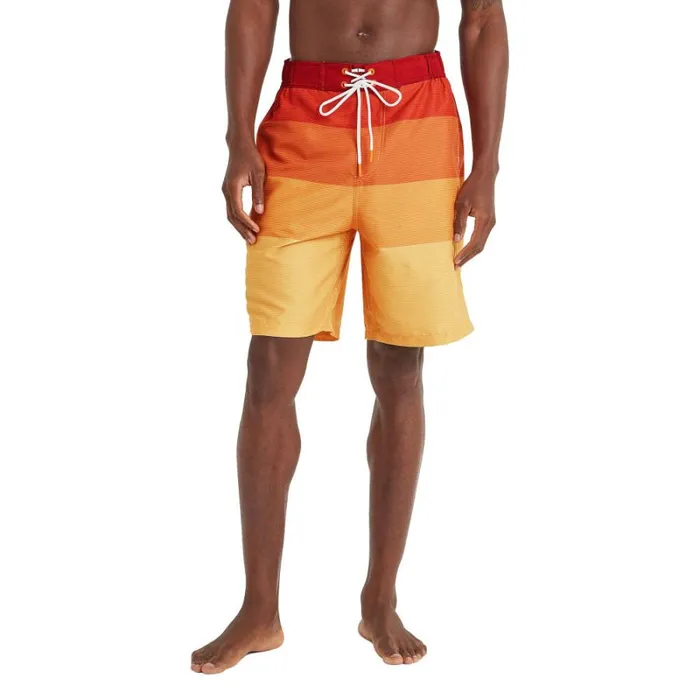 RWandCO Shorts TOG24 8211 Mens Felix Contrast Striped Swim Shorts Medium Orange 8211 Men RWandCO Shorts TOG24 8211 Mens Felix Contrast Striped Swim Shorts Medium Orange 8211 Men