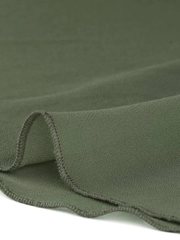 RWandCO Skirts Allegra K Elastic Waist Chiffon Handkerchief Hem Midi Skirt Army Green 8211 Women