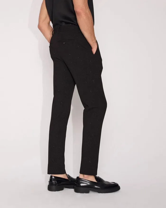 RWandCO Suit Pants SlimFit Black Suit Pant With Metallic Fibres Black 8211 Men