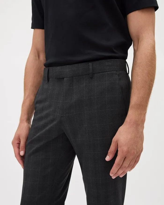 RWandCO Suit Pants SlimFit Dark Grey Checkered Suit Pant Charcoal 8211 Men RWandCO Suit Pants SlimFit Dark Grey Checkered Suit Pant Charcoal 8211 Men