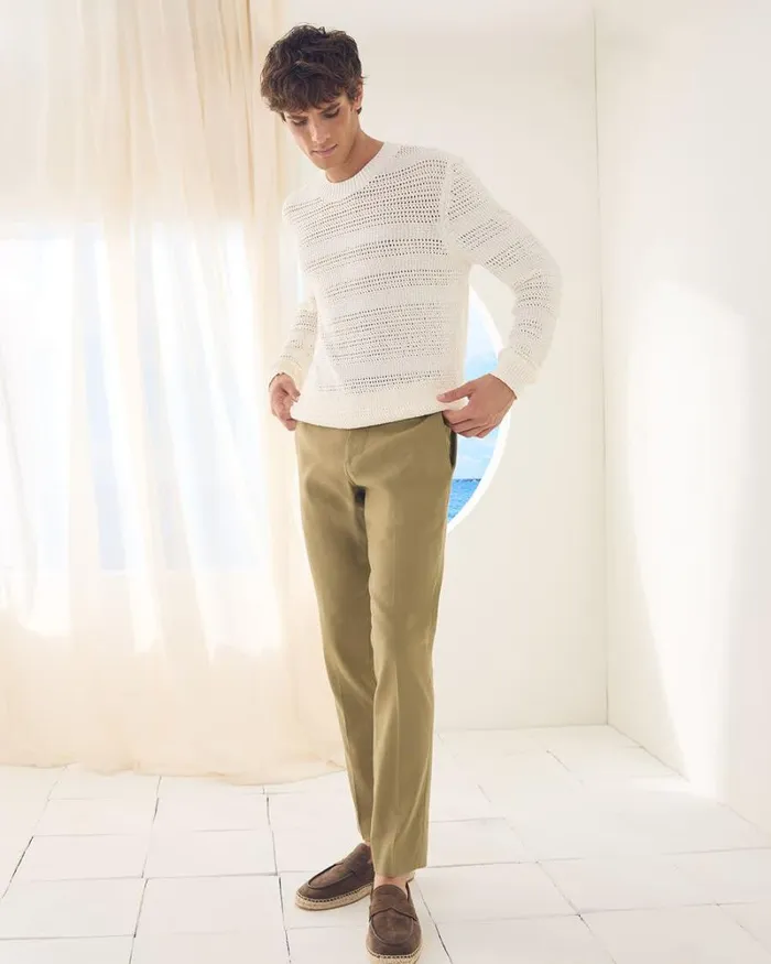 RWandCO Suit Pants SlimFit Linen Suit Pant Zaatar 8211 Men