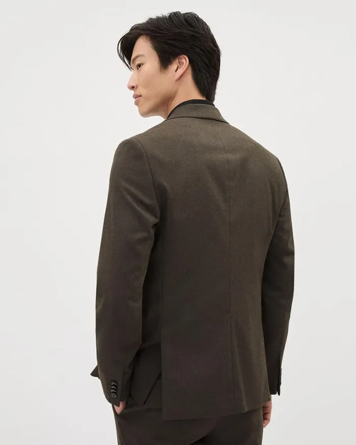 RWandCO Suits Brushed Twill SlimFit Blazer Brown 8211 Men RWandCO Suits Brushed Twill SlimFit Blazer Brown 8211 Men