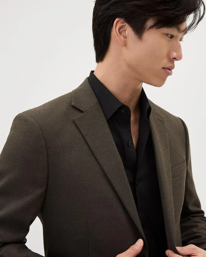 RWandCO Suits Brushed Twill SlimFit Blazer Brown 8211 Men RWandCO Suits Brushed Twill SlimFit Blazer Brown 8211 Men
