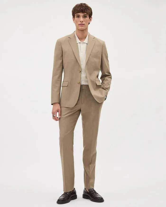 RWandCO Suits Brushed Twill TailoredFit Blazer Chinchilla 8211 Men