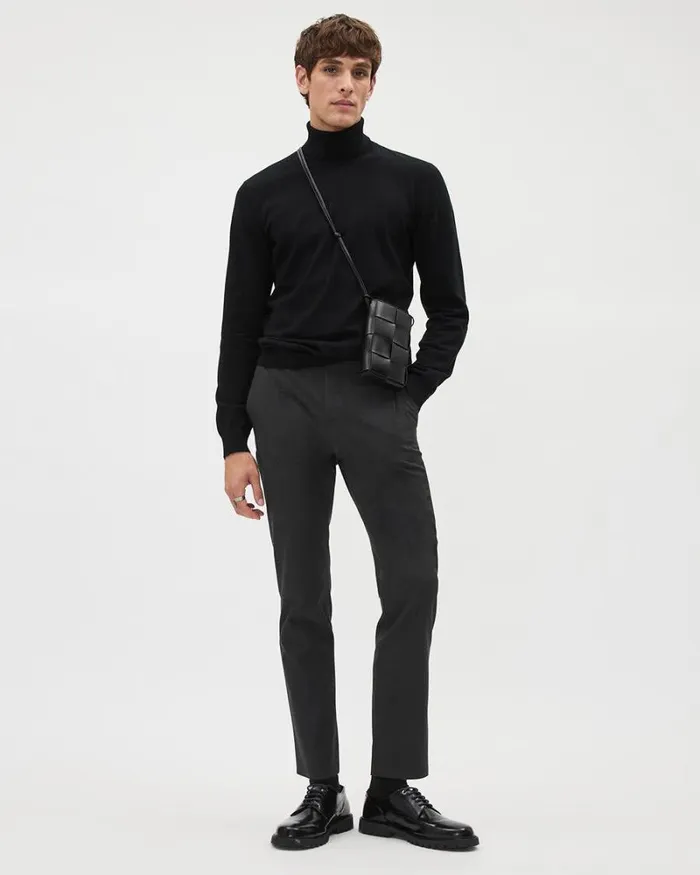 RWandCO Sweaters and Cardigans LongSleeve Turtleneck Sweater Black 8211 Men