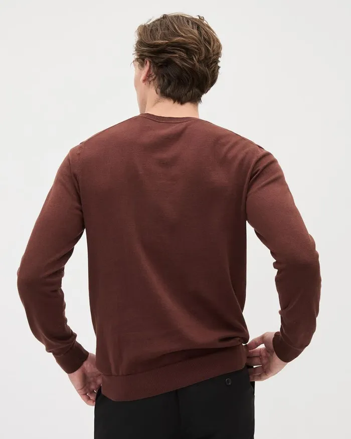 RWandCO Sweaters and Cardigans LongSleeve VNeck Sweater Intense Fudge 8211 Men RWandCO Sweaters and Cardigans LongSleeve VNeck Sweater Intense Fudge 8211 Men