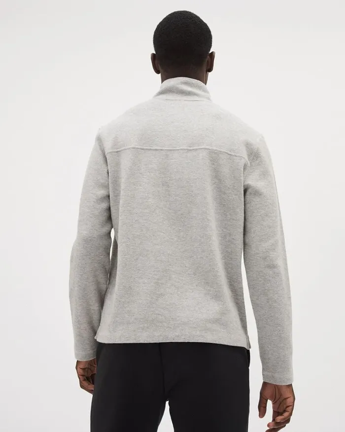 RWandCO Sweatshirts and Hoodies Brushed Waffle HalfZip MockNeck Sweater Heather Grey 8211 Men RWandCO Sweatshirts and Hoodies Brushed Waffle HalfZip MockNeck Sweater Heather Grey 8211 Men