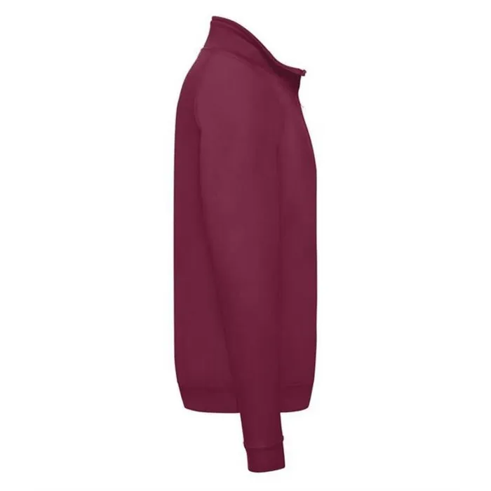 RWandCO Sweatshirts and Hoodies Fruit Of The Loom 8211 Mens Zip Neck Sweatshirt Medium Red 8211 Men