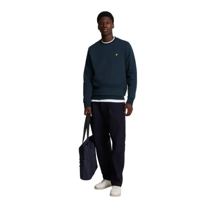 RWandCO Sweatshirts and Hoodies Lyle and Scott 8211 Mens Interlock Crew Neck Sweatshirt Dark Blue 8211 Men RWandCO Sweatshirts and Hoodies Lyle and Scott 8211 Mens Interlock Crew Neck Sweatshirt Dark Blue 8211 Men