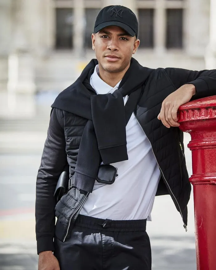 RWandCO Sweatshirts and Hoodies MixMedia MockNeck Quilted Jacket Black 8211 Men RWandCO Sweatshirts and Hoodies MixMedia MockNeck Quilted Jacket Black 8211 Men