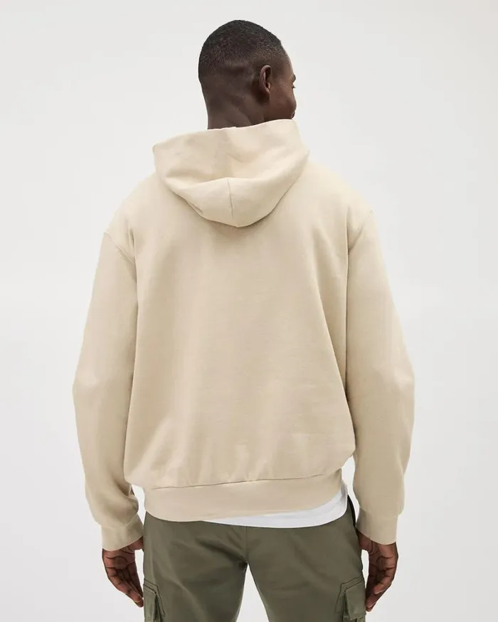 RWandCO Sweatshirts and Hoodies Solid Fleece Hoodie With Kangaroo Pocket Island Fossile 8211 Men RWandCO Sweatshirts and Hoodies Solid Fleece Hoodie With Kangaroo Pocket Island Fossile 8211 Men