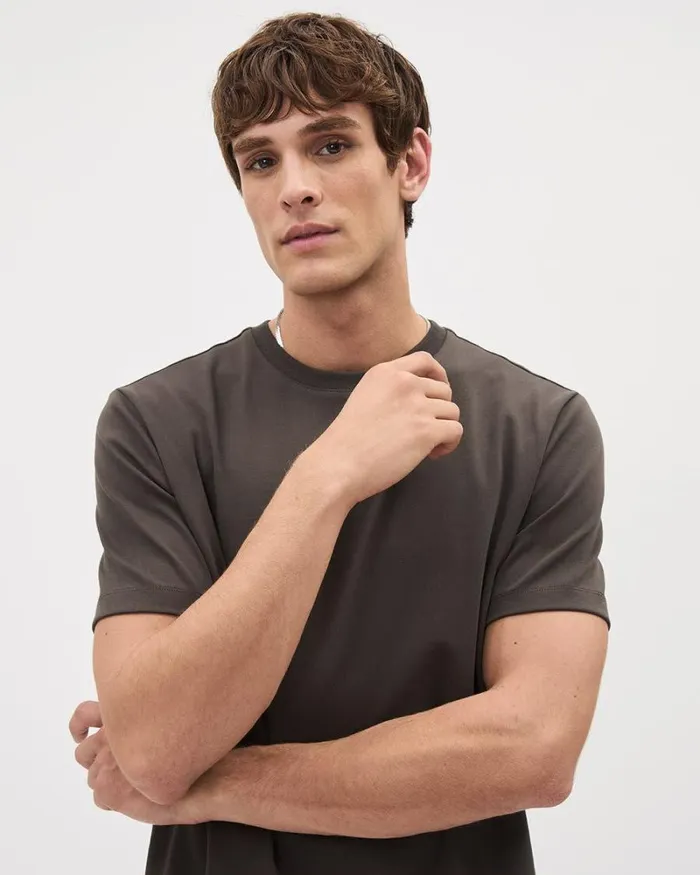 RWandCO TShirts Interlock CrewNeck TShirt Mulch 8211 Men RWandCO TShirts Interlock CrewNeck TShirt Mulch 8211 Men