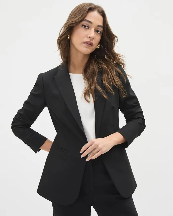 RWandCO The Limitless Suit Limitless OneButton Fitted Blazer Black 8211 Women RWandCO The Limitless Suit Limitless OneButton Fitted Blazer Black 8211 Women