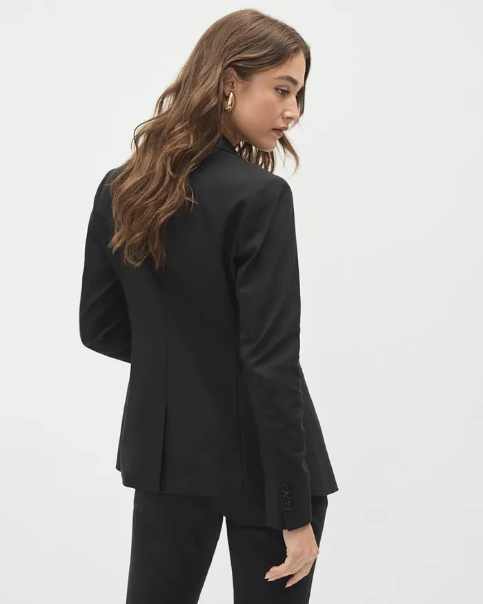 RWandCO The Limitless Suit Limitless OneButton Fitted Blazer Black 8211 Women