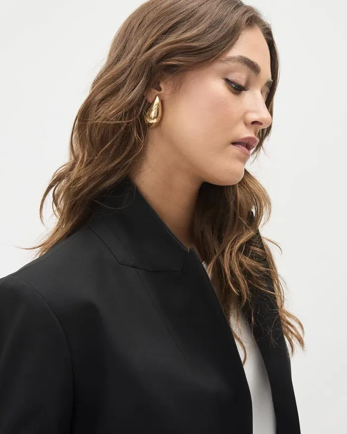 RWandCO The Limitless Suit Limitless OneButton Fitted Blazer Black 8211 Women