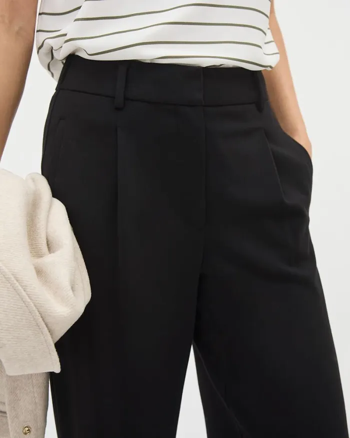 RWandCO Wide Leg Black Luxe Knit HighRise LongWideLeg Pant Black 8211 Women RWandCO Wide Leg Black Luxe Knit HighRise LongWideLeg Pant Black 8211 Women