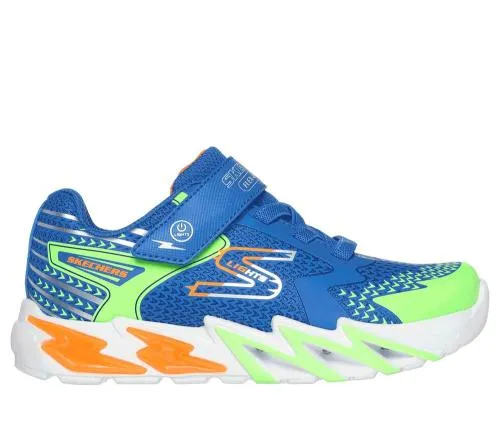 S Lights FlexGlow Bolt Royal Multi Kids SKECHERS Big Kids UK Sizes 36