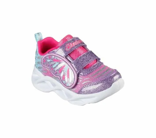 S Lights Twisty Brights 8211 Wingin039 It Lavender Pink Kids SKECHERS Toddlers UK Sizes 49