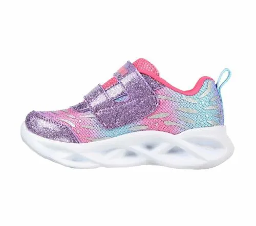 S Lights Twisty Brights 8211 Wingin039 It Lavender Pink Kids SKECHERS Toddlers UK Sizes 49