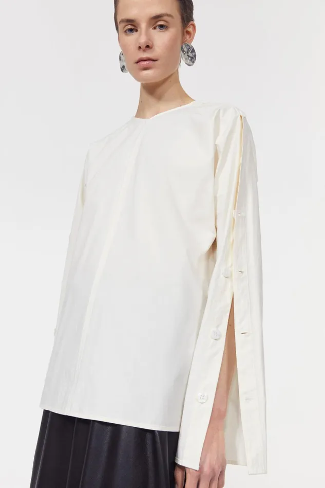 Saar Cotton Blouse Canvas Women Rodebjer Shirts and Blouses