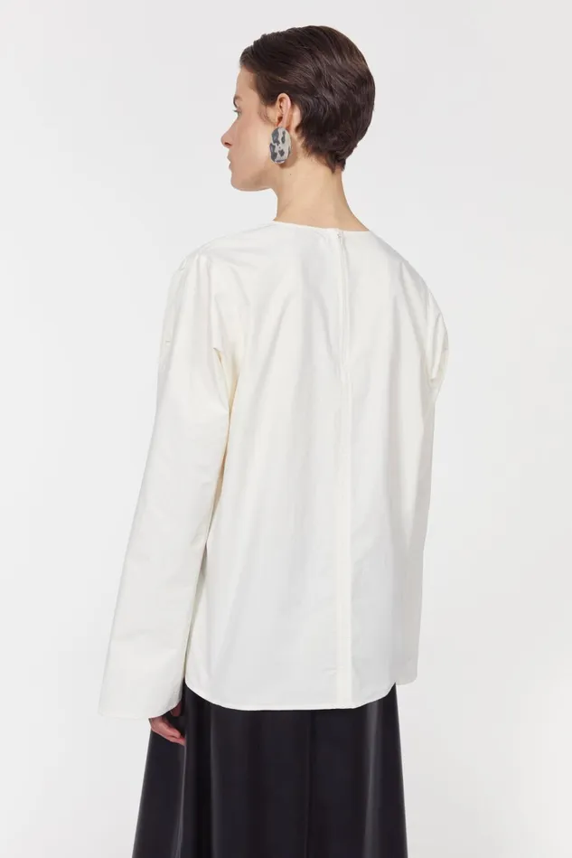 Saar Cotton Blouse Canvas Women Rodebjer Shirts and Blouses