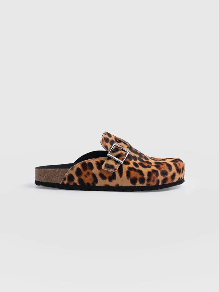 Saint And Sofia All Clogs and Slides Women Jude Clogs 8211 Leopard Leopard