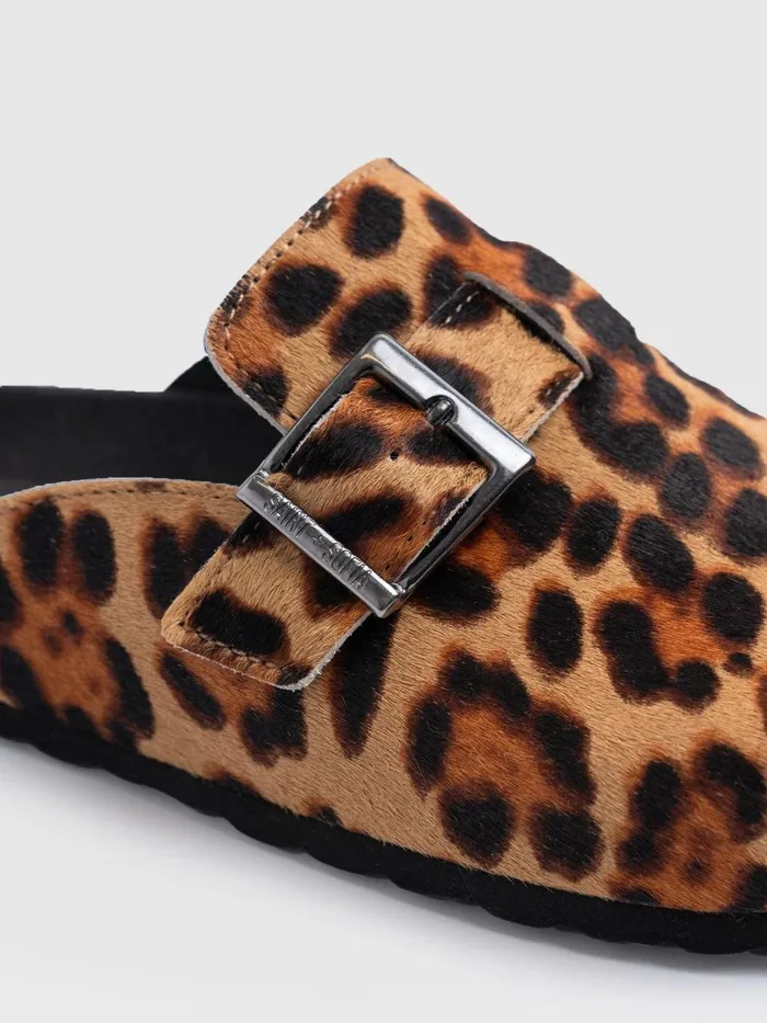 Saint And Sofia All Clogs and Slides Women Jude Clogs 8211 Leopard Leopard