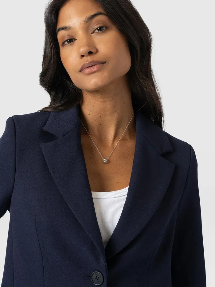 Saint And Sofia Blazers Women Astrid Cropped Blazer 8211 Navy Navy