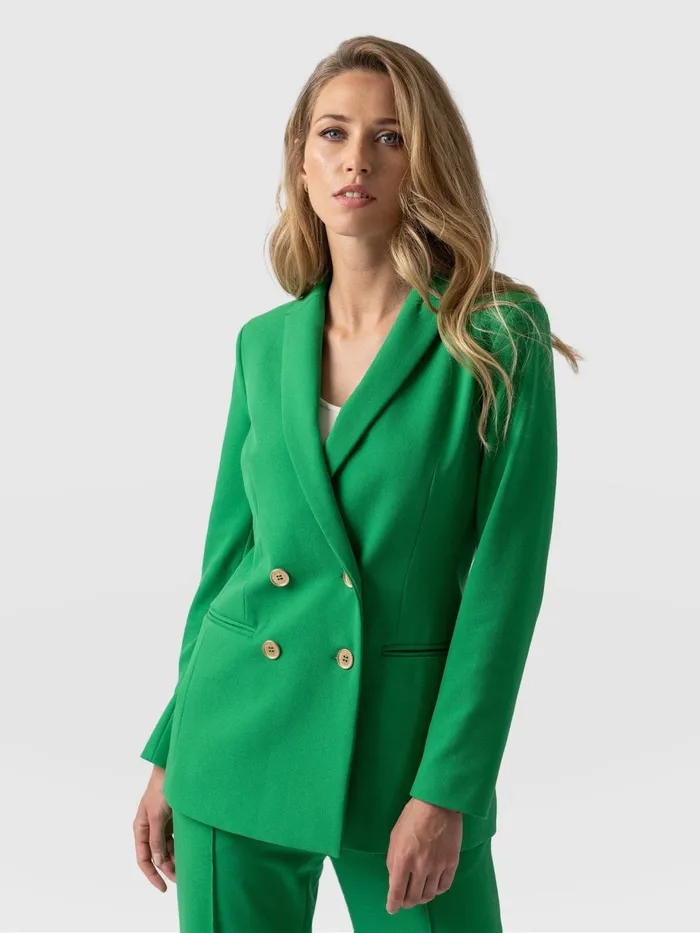 Saint And Sofia Blazers Women Cambridge Blazer 8211 Emerald Green Emerald Green Saint And Sofia Blazers Women Cambridge Blazer 8211 Emerald Green Emerald Green