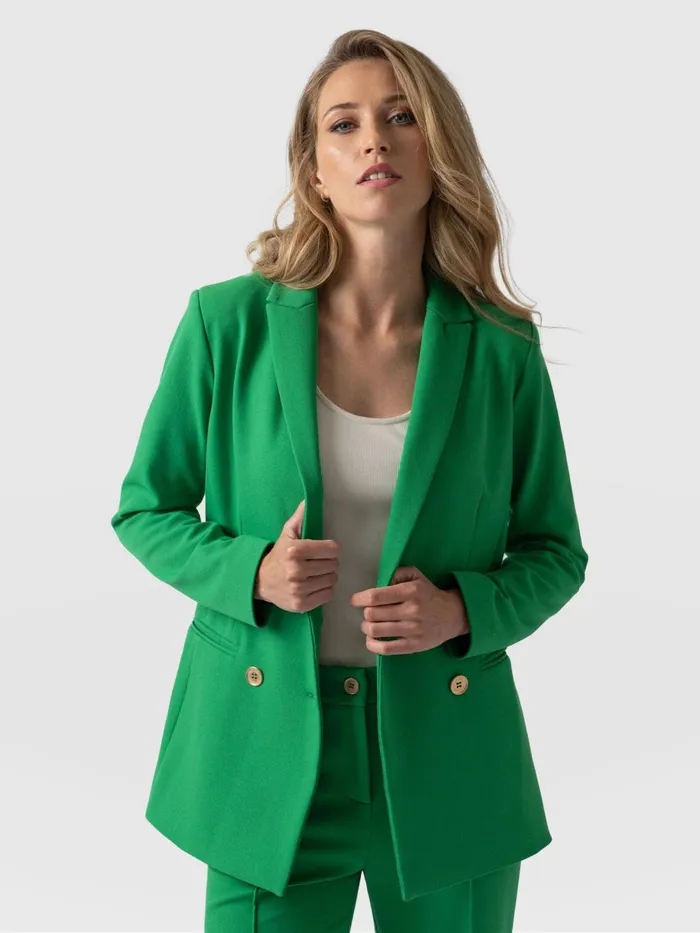 Saint And Sofia Blazers Women Cambridge Blazer 8211 Emerald Green Emerald Green