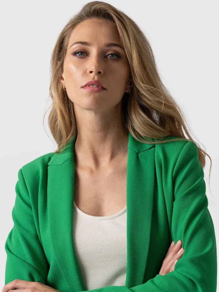 Saint And Sofia Blazers Women Cambridge Blazer 8211 Emerald Green Emerald Green