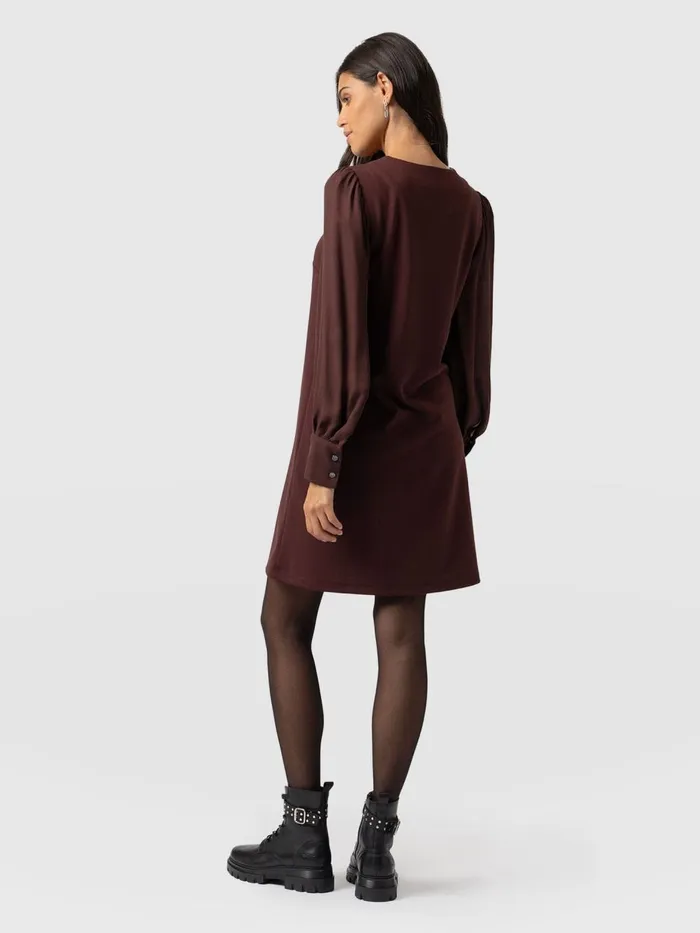 Saint And Sofia Dresses Women Esme Zip Up Dress 8211 Maroon Maroon