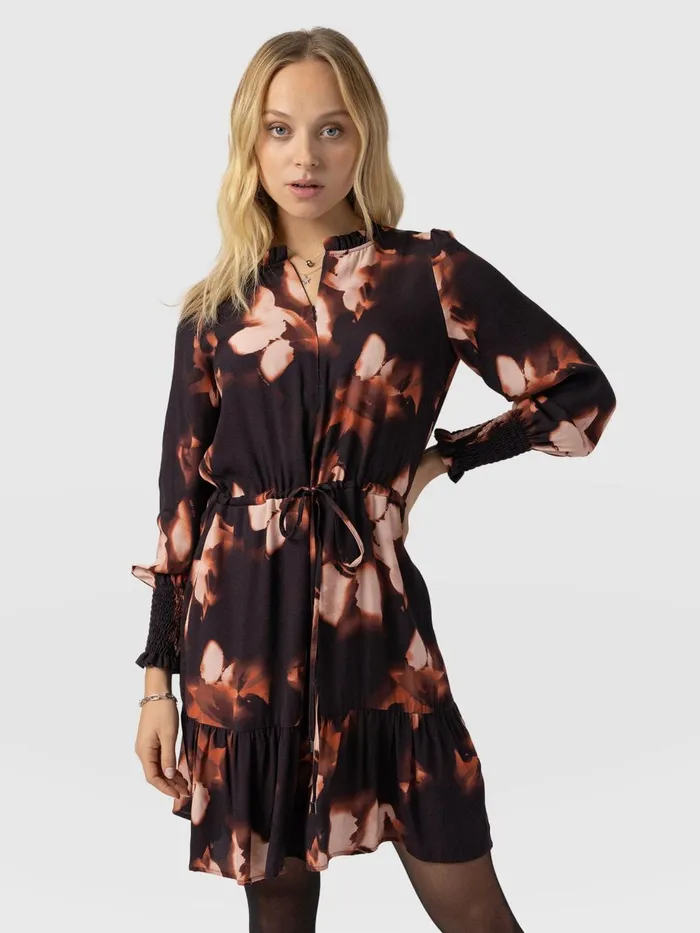 Saint And Sofia Dresses Women Mini Olivia Zip Up Dress 8211 Orange Aurora Orange Aurora
