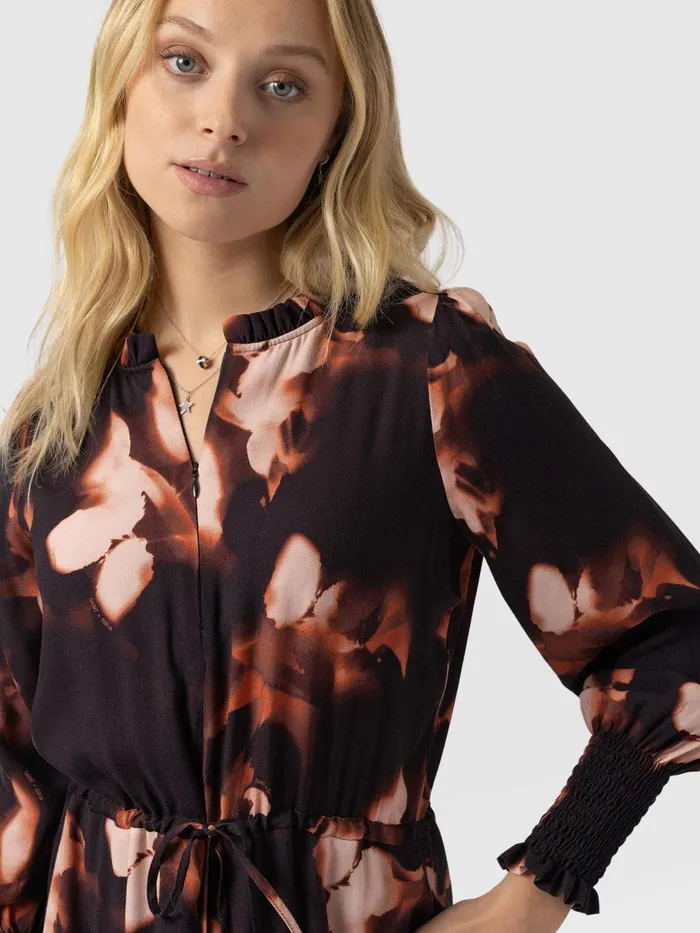 Saint And Sofia Dresses Women Mini Olivia Zip Up Dress 8211 Orange Aurora Orange Aurora