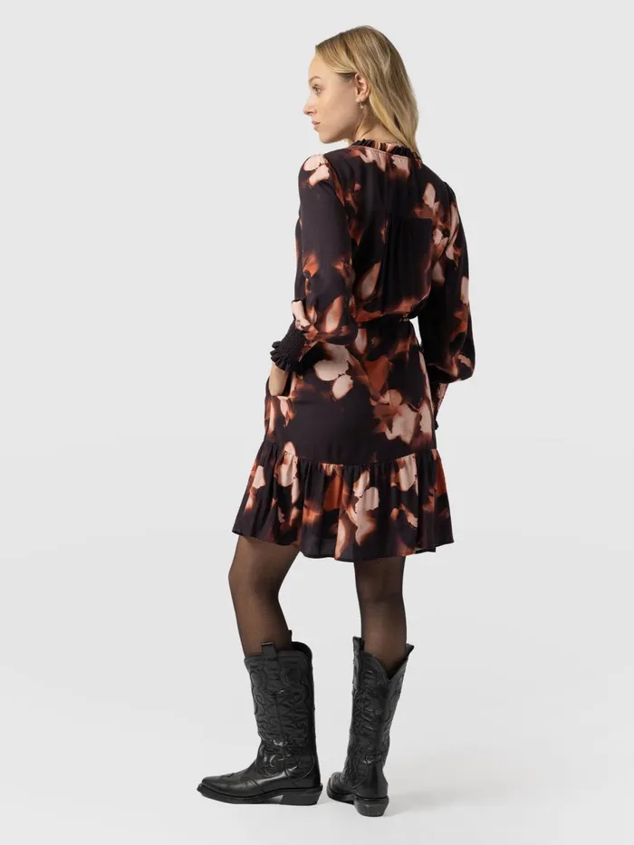 Saint And Sofia Dresses Women Mini Olivia Zip Up Dress 8211 Orange Aurora Orange Aurora