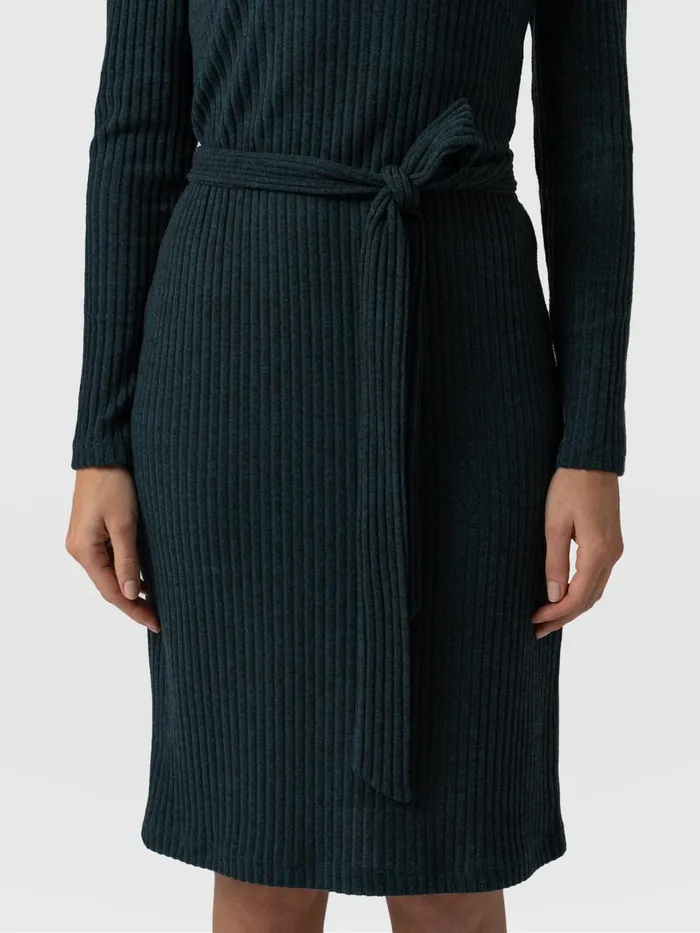 Saint And Sofia Dresses Women Remi Roll Neck Dress 8211 Green Green