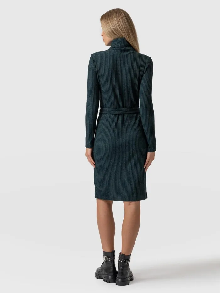 Saint And Sofia Dresses Women Remi Roll Neck Dress 8211 Green Green