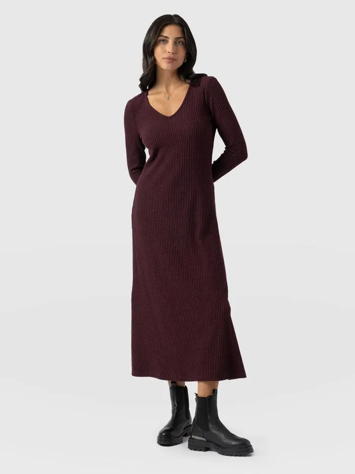 Saint And Sofia Dresses Women Sienna Dress 8211 Burgundy Burgundy
