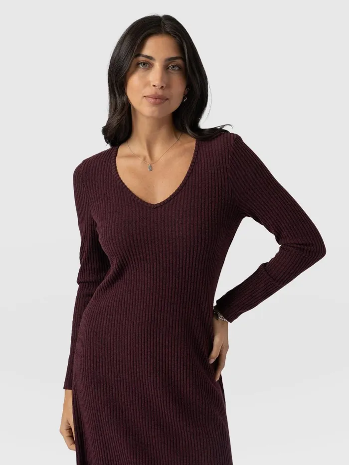 Saint And Sofia Dresses Women Sienna Dress 8211 Burgundy Burgundy