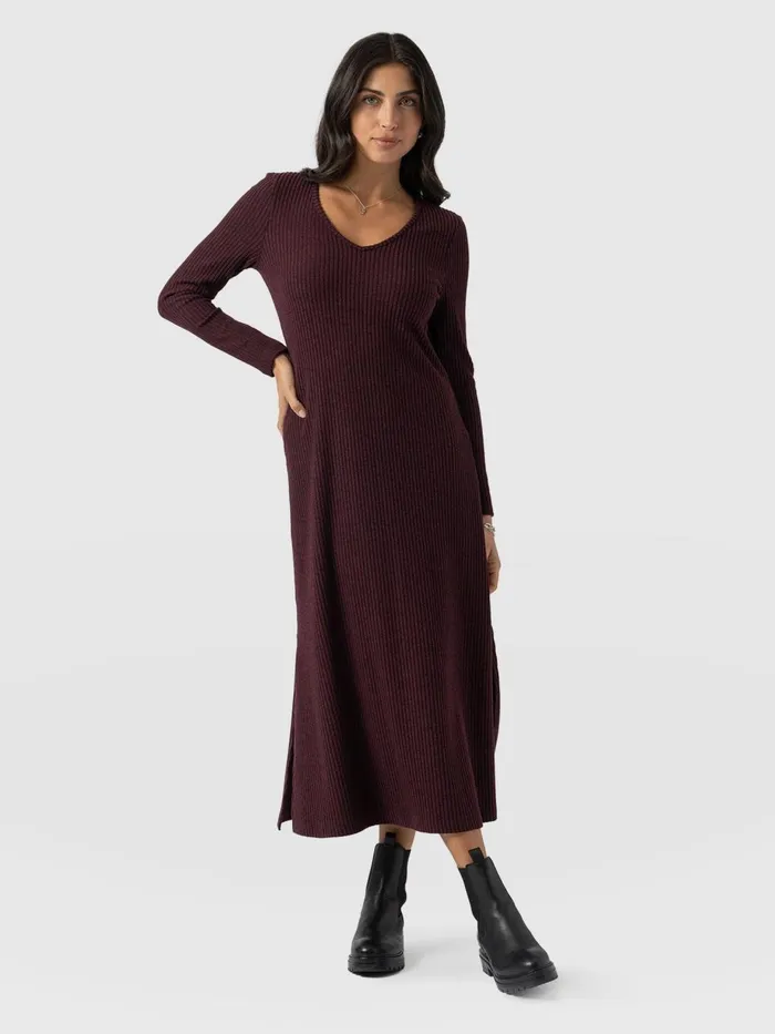 Saint And Sofia Dresses Women Sienna Dress 8211 Burgundy Burgundy