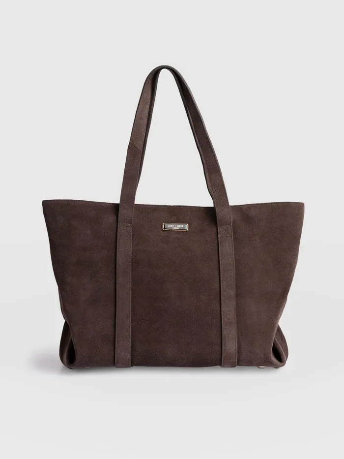 Saint And Sofia Leather Women Kara Shopper Bag 8211 Brown Brown