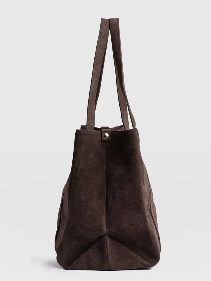 Saint And Sofia Leather Women Kara Shopper Bag 8211 Brown Brown