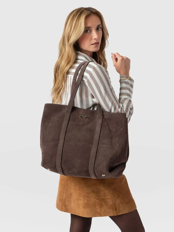 Saint And Sofia Leather Women Kara Shopper Bag 8211 Brown Brown