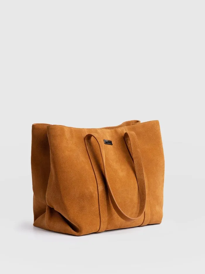 Saint And Sofia Leather Women Kara Shopper Bag 8211 Tan Tan