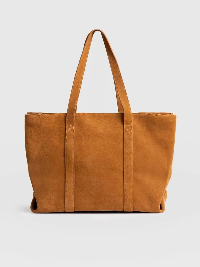 Saint And Sofia Leather Women Kara Shopper Bag 8211 Tan Tan