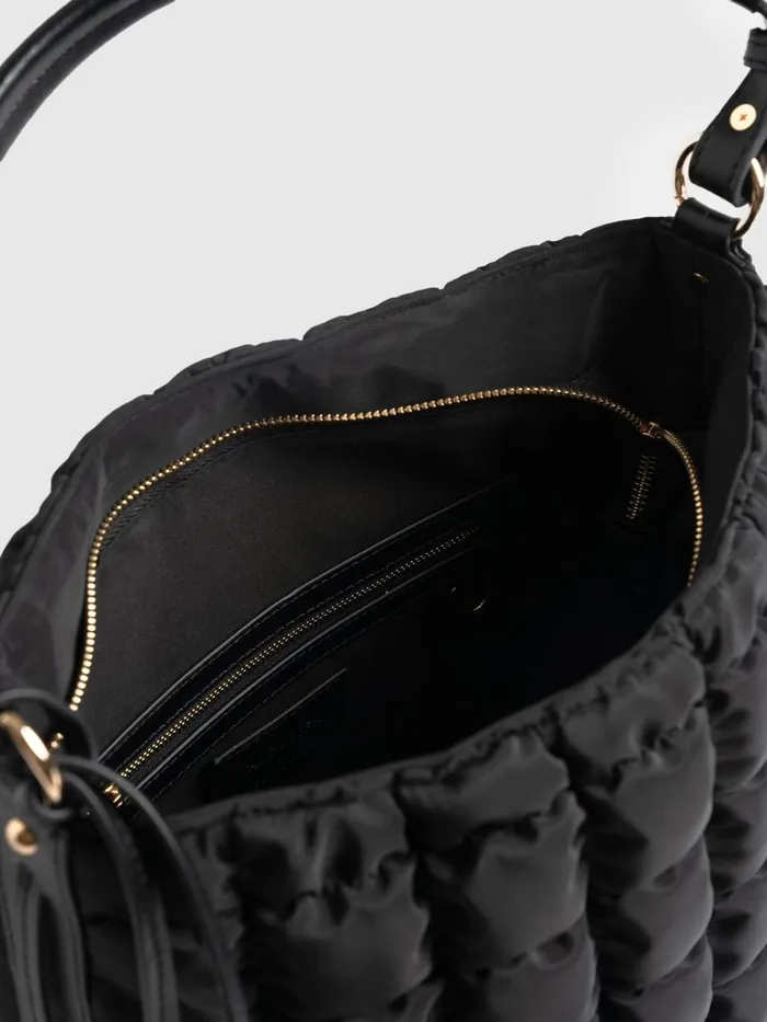 Saint And Sofia Nylon Bags Women Darcey Puff Tote Bag 8211 Black Black