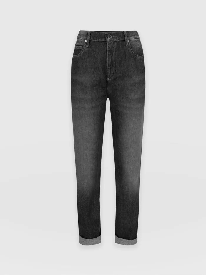 Saint And Sofia Pants Women Boyfriend Jeans 8211 Black Black