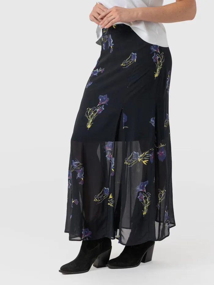 Saint And Sofia Skirts Women Audrey Skirt 8211 Blue Lily Gardens Blue Lily Gardens